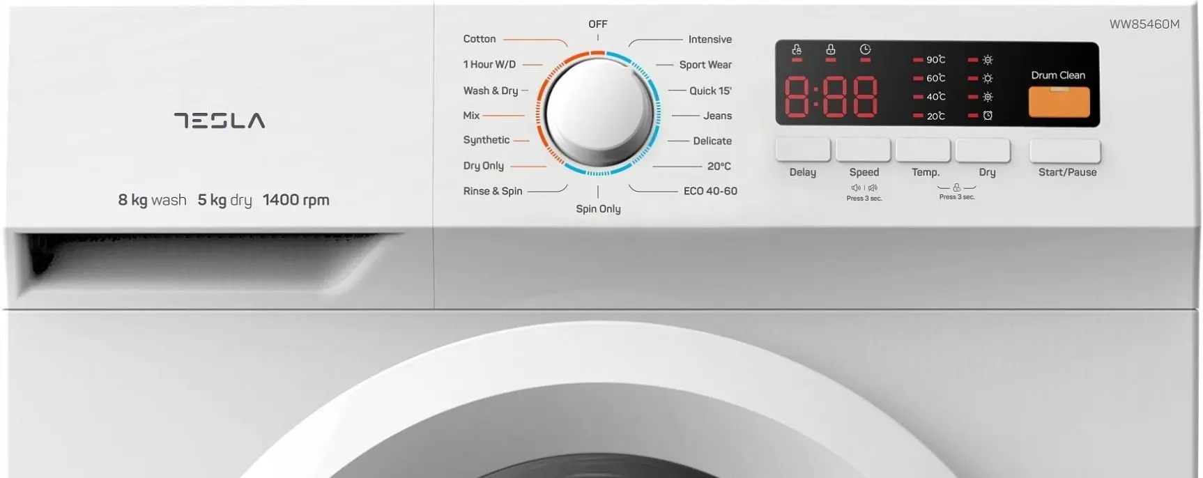 Стиральная машина с сушкой Tesla WW85460M (White) - 5