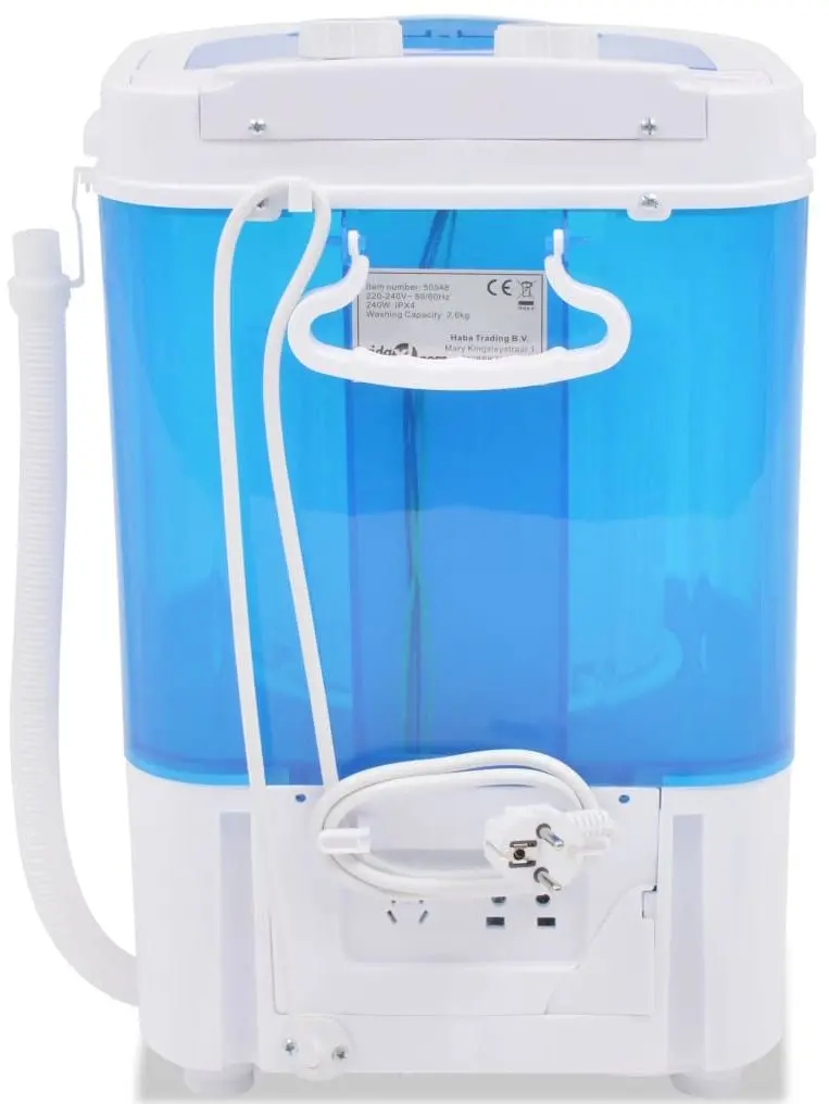 Портативная стиральная машина VidaXL 50548 (White/Blue) - 3