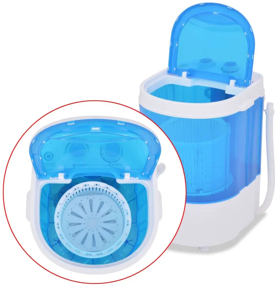 Портативная стиральная машина VidaXL 50548 (White/Blue) - 5