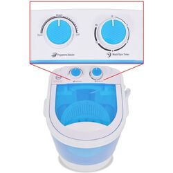 Портативная стиральная машина VidaXL 50548 (White/Blue) Thumb