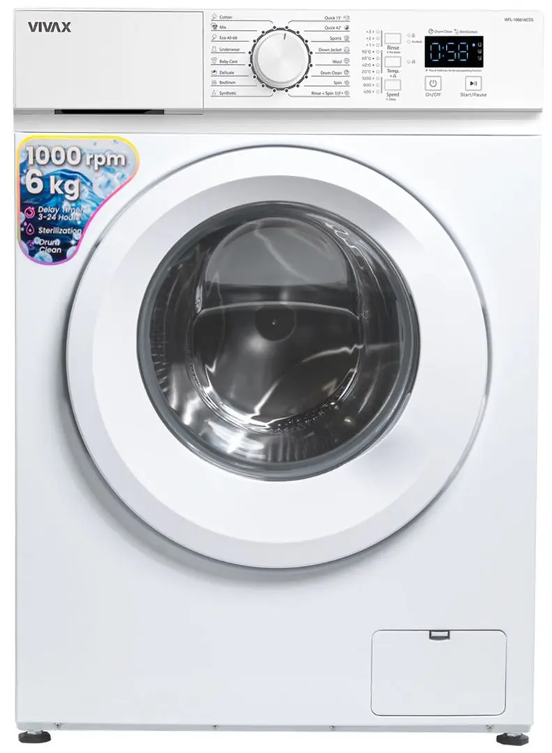 Masina de spalat Vivax WFL-100616CDS (White)