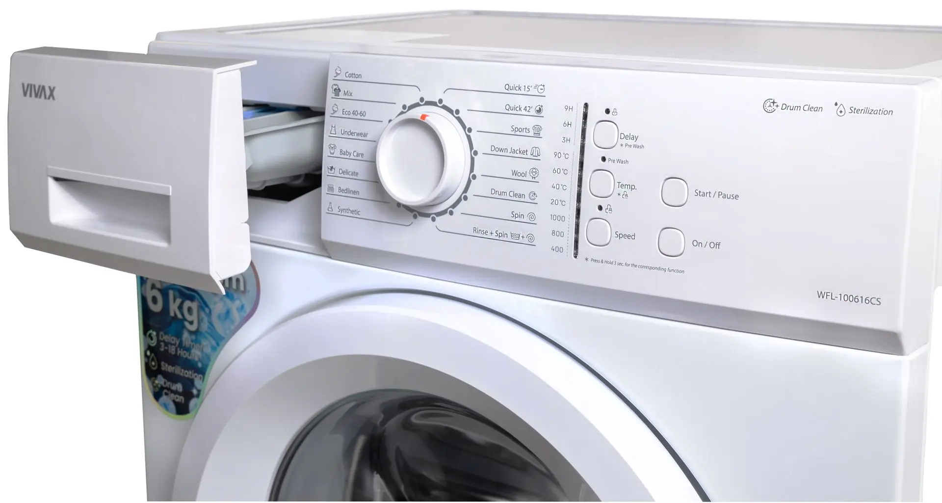 Masina de spalat Vivax WFL-100616CS (White)