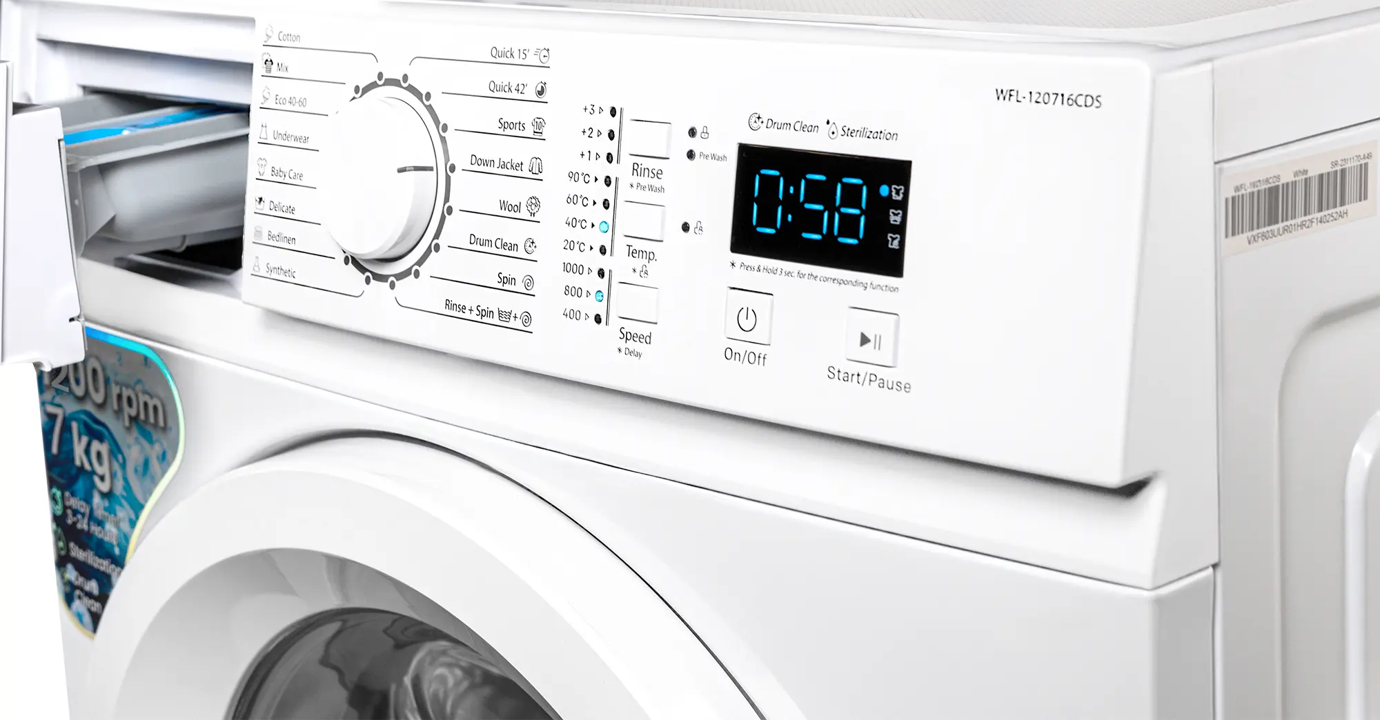 Стиральная машина Vivax WFL-120716CDS (White)