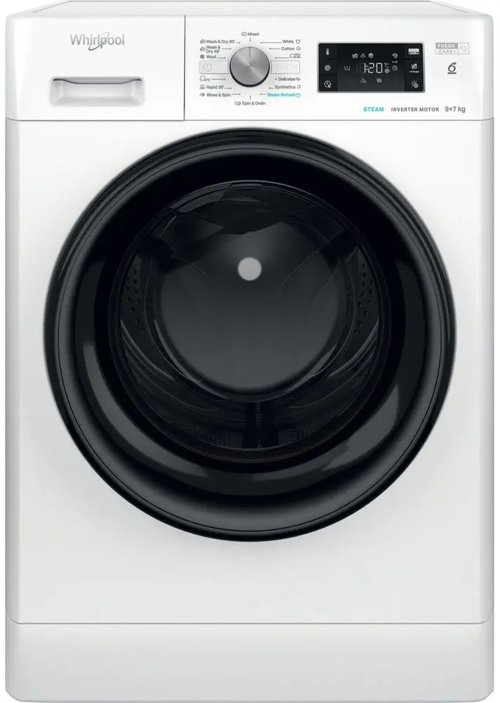 Cтиральная машина с сушкой Whirlpool FFWDB 976258 BV EE (White)