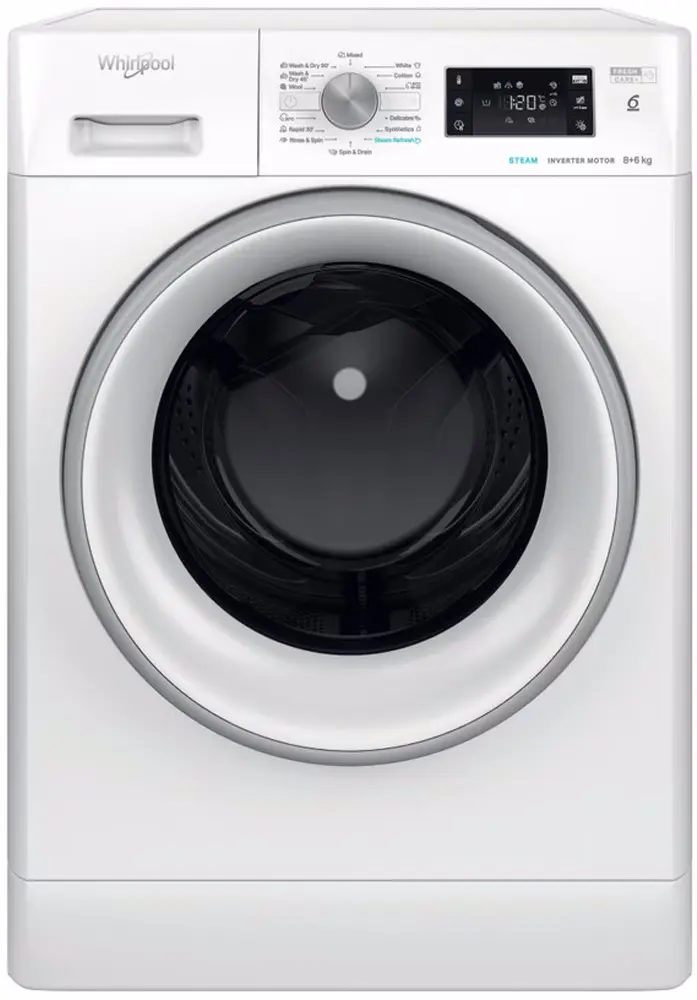 Стиральная машина с сушкой Whirlpool FFWDB 864489 SV EE (White)