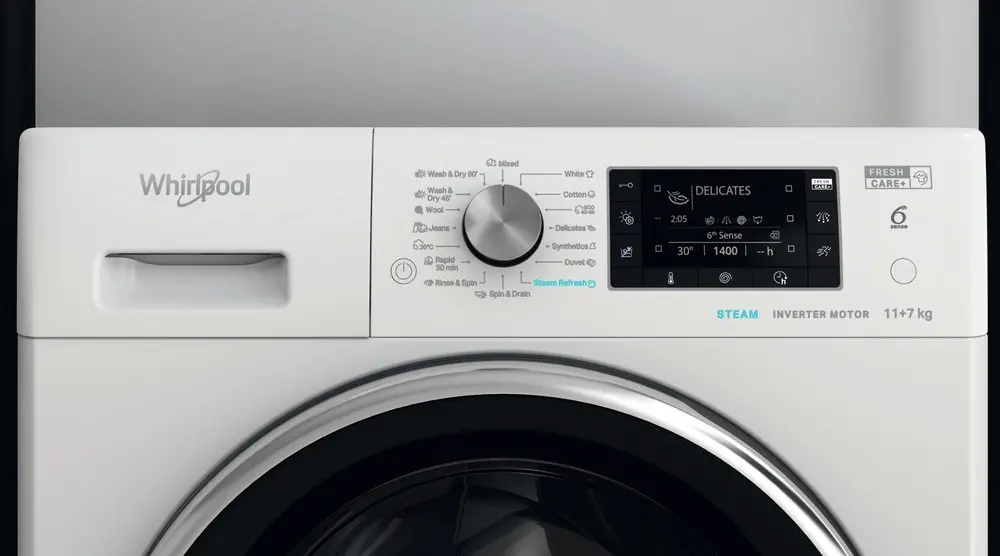 Стиральная машина с сушкой Whirlpool FFWDD 1176258 BCV EE (White) - 5