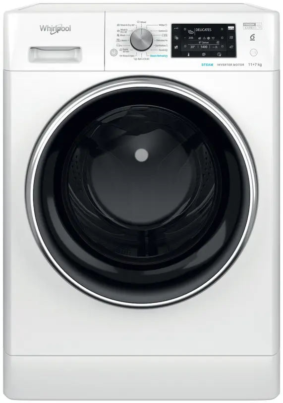 Стиральная машина с сушкой Whirlpool FFWDD 1176258 BCV EE (White)