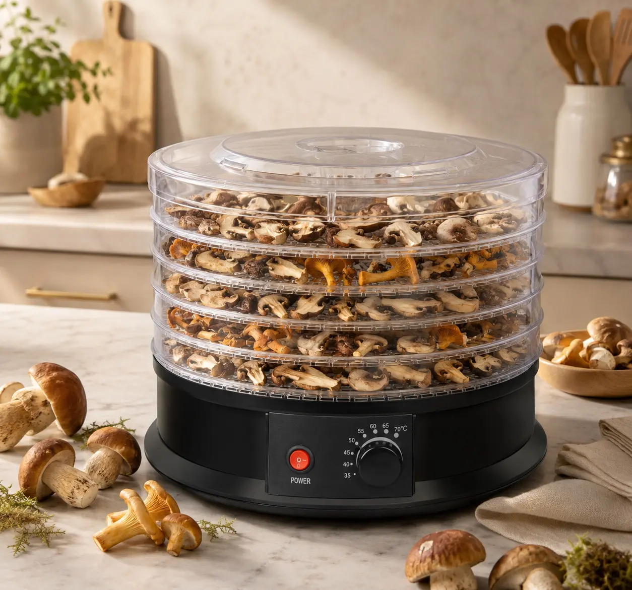 Uscator de legume si fructe Chomik BIL2714 (Black) - 5