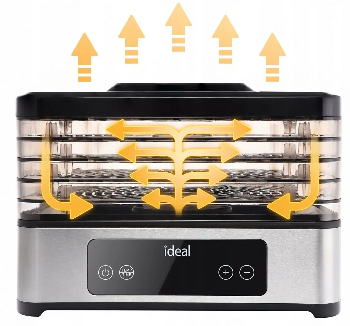 Сушилка для овощей и фруктов Ideal 05IK3301 (Inox/Black) - 2