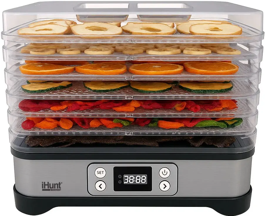 Uscator de legume si fructe 3in1 iHunt Bro Dehydrator 3-in-1 (Inox)