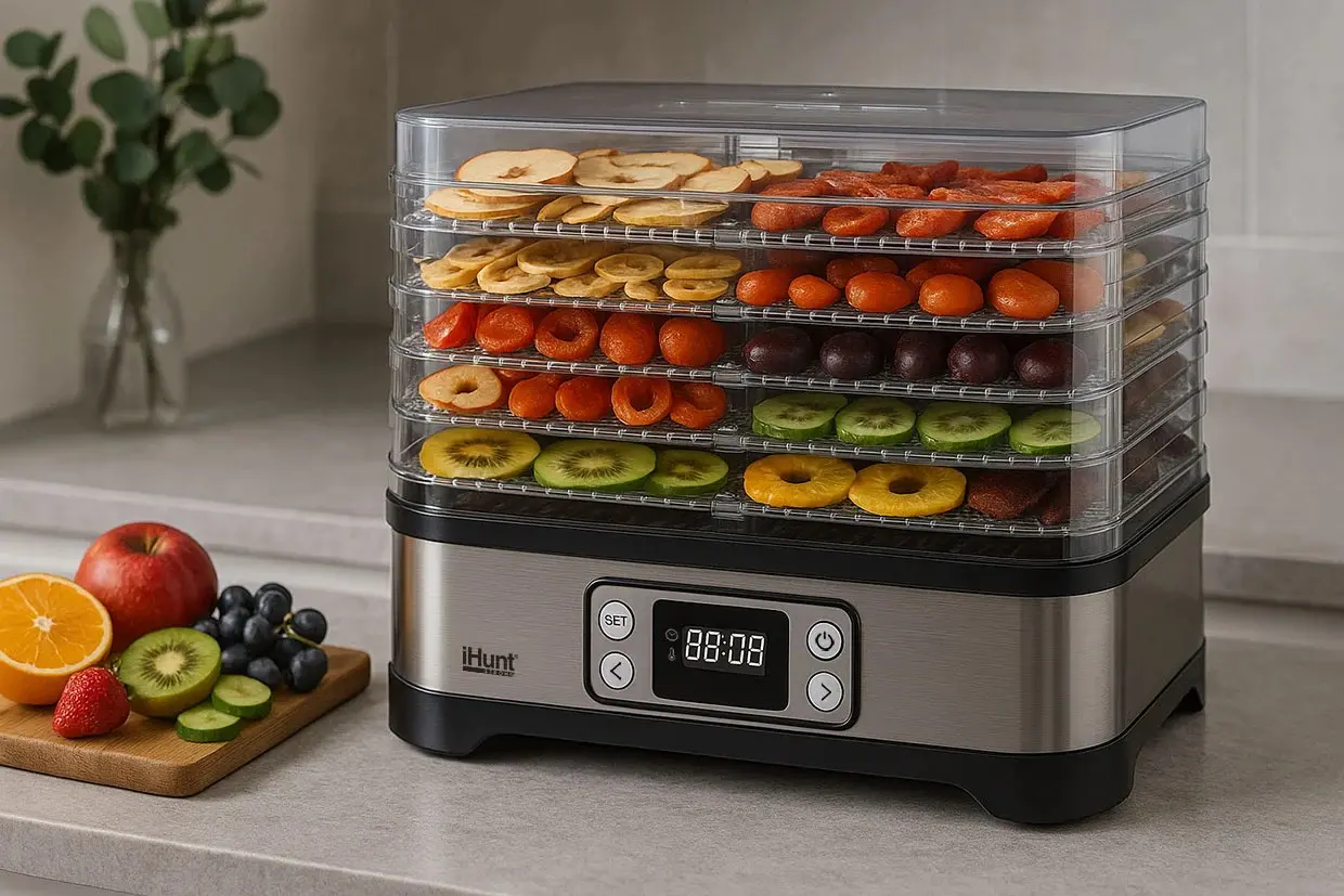 Uscator de legume si fructe 3in1 iHunt Bro Dehydrator 3-in-1 (Inox)