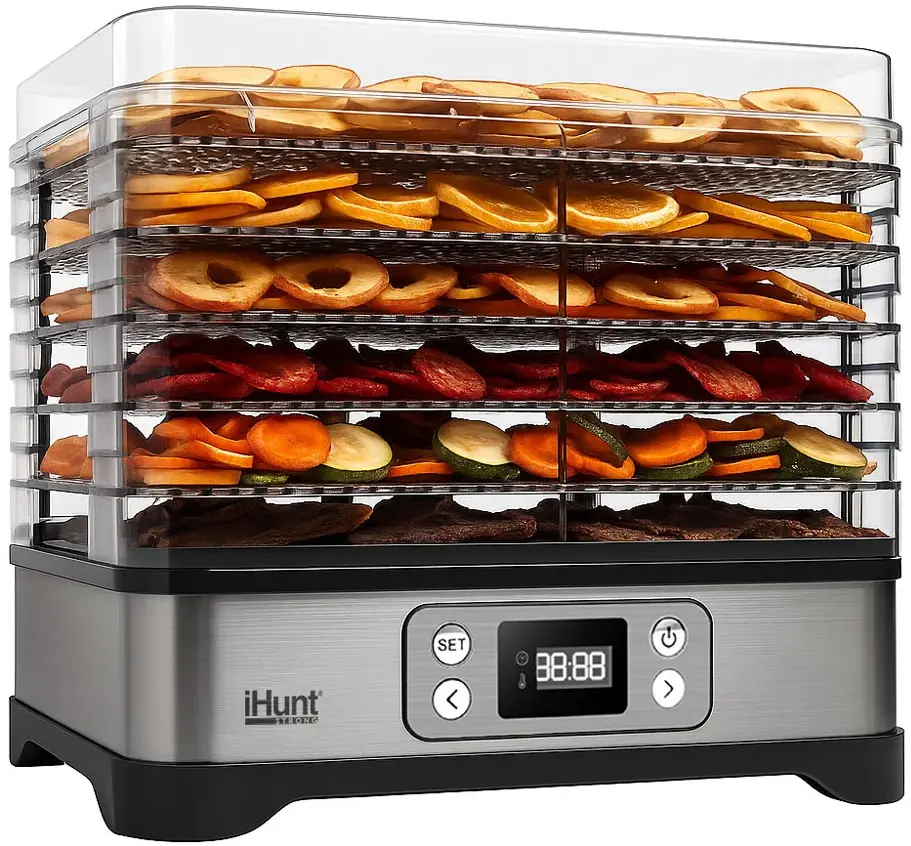 Uscator de legume si fructe 3in1 iHunt Bro Dehydrator 3-in-1 (Inox)