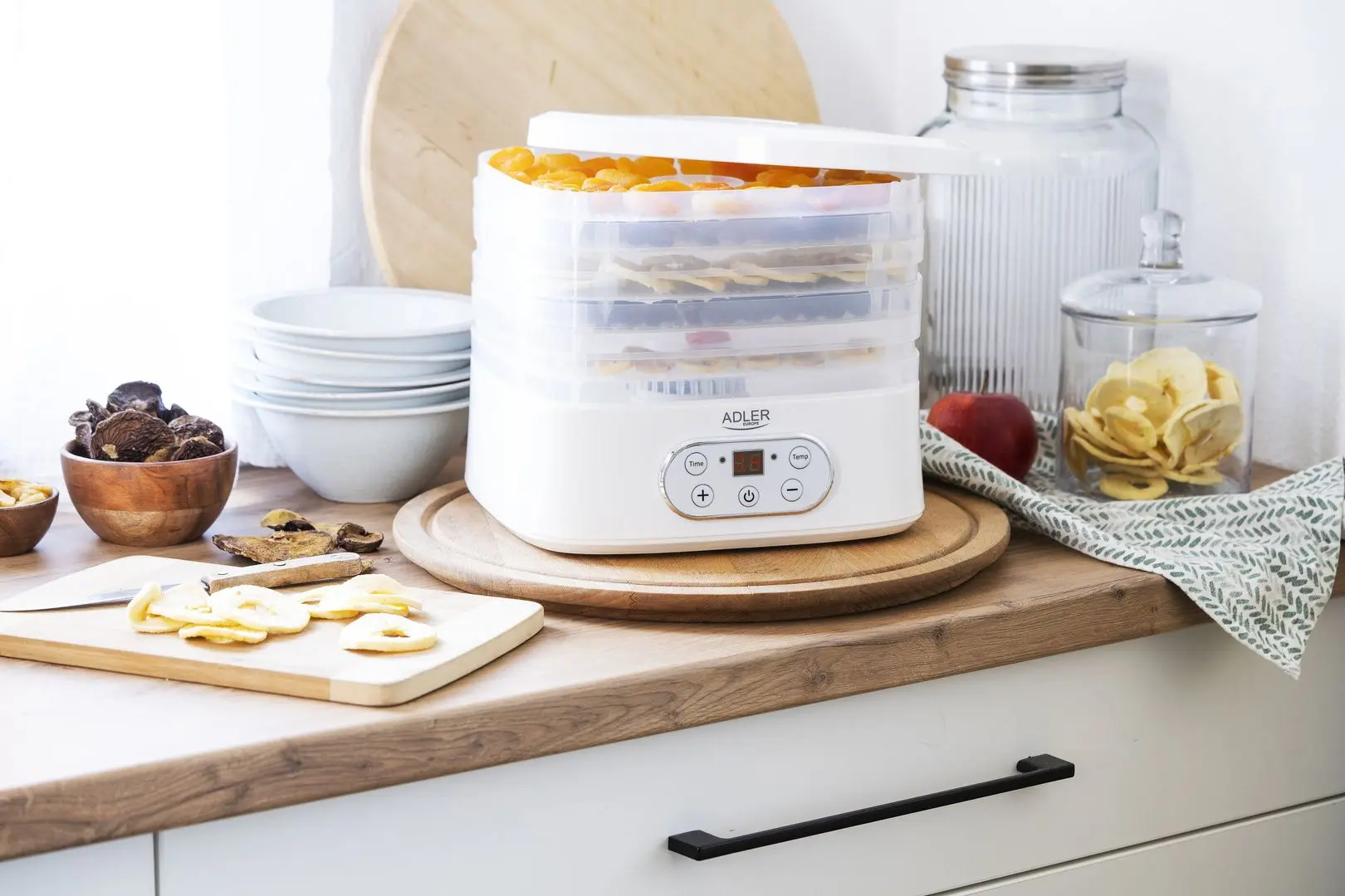 Uscator de legume si fructe Adler AD 6658 (White)