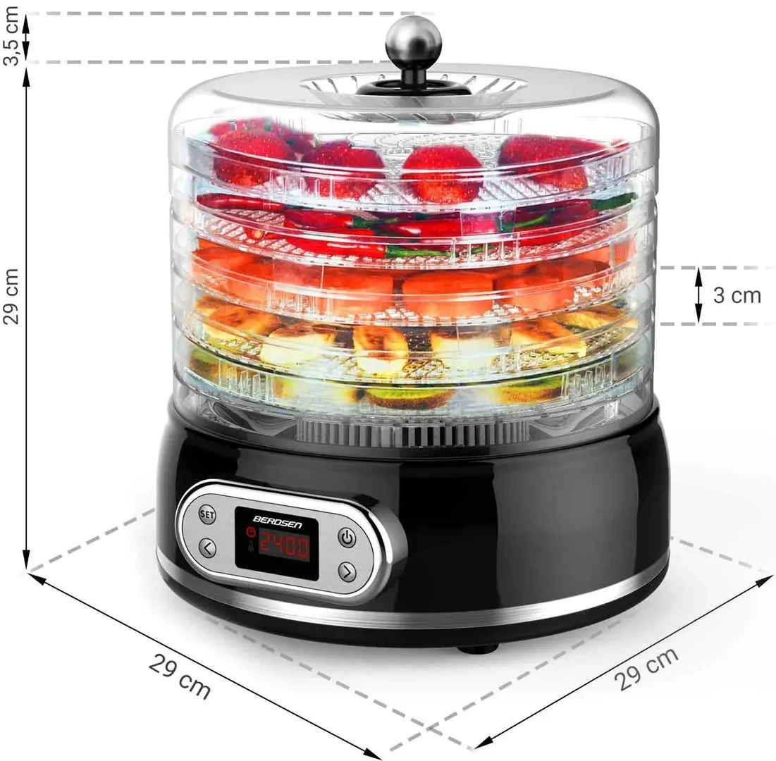 Uscator de legume si fructe Berdsen 369100 (Black)