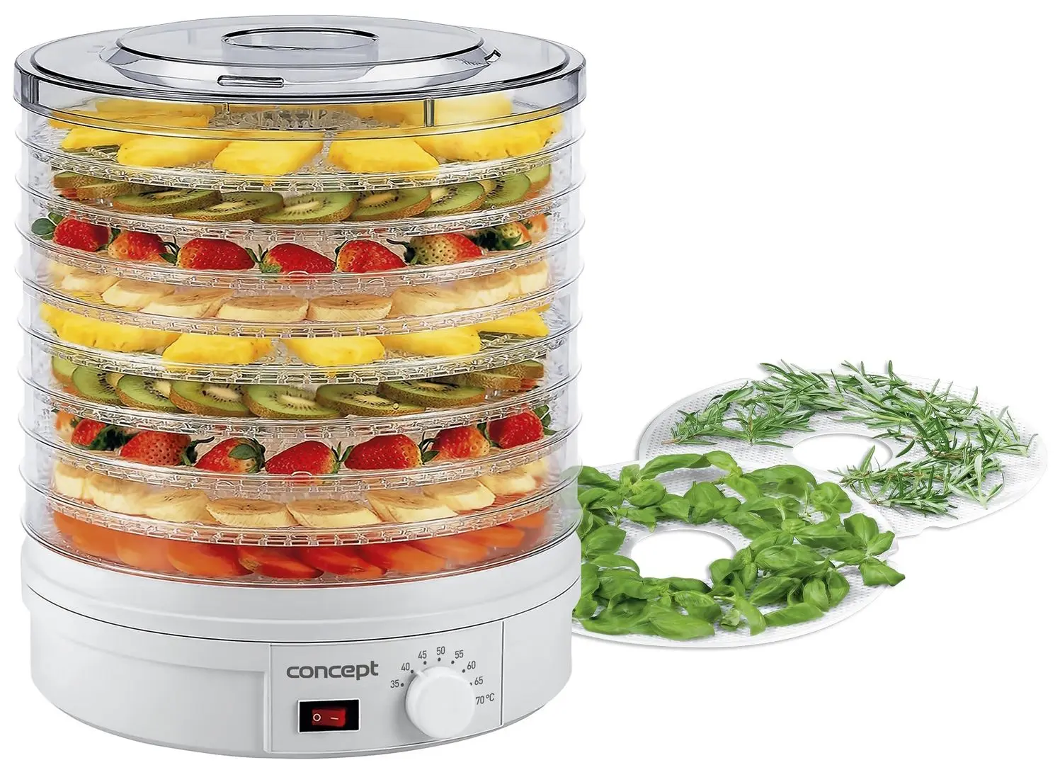 Uscator de legume si fructe Concept SO1020 (White) - 2