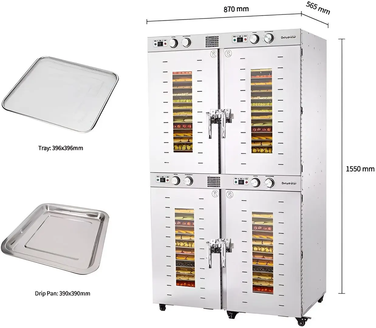 Deshidrator universal Demetra SS-88 (Inox)