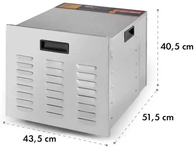 Uscator de legume si fructe Klarstein Fruit Jerky Steel 10 (Inox)