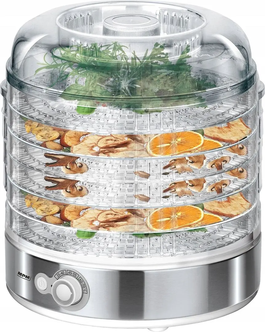Сушилка для овощей и фруктов MPM MSG-11 (Silver/White)