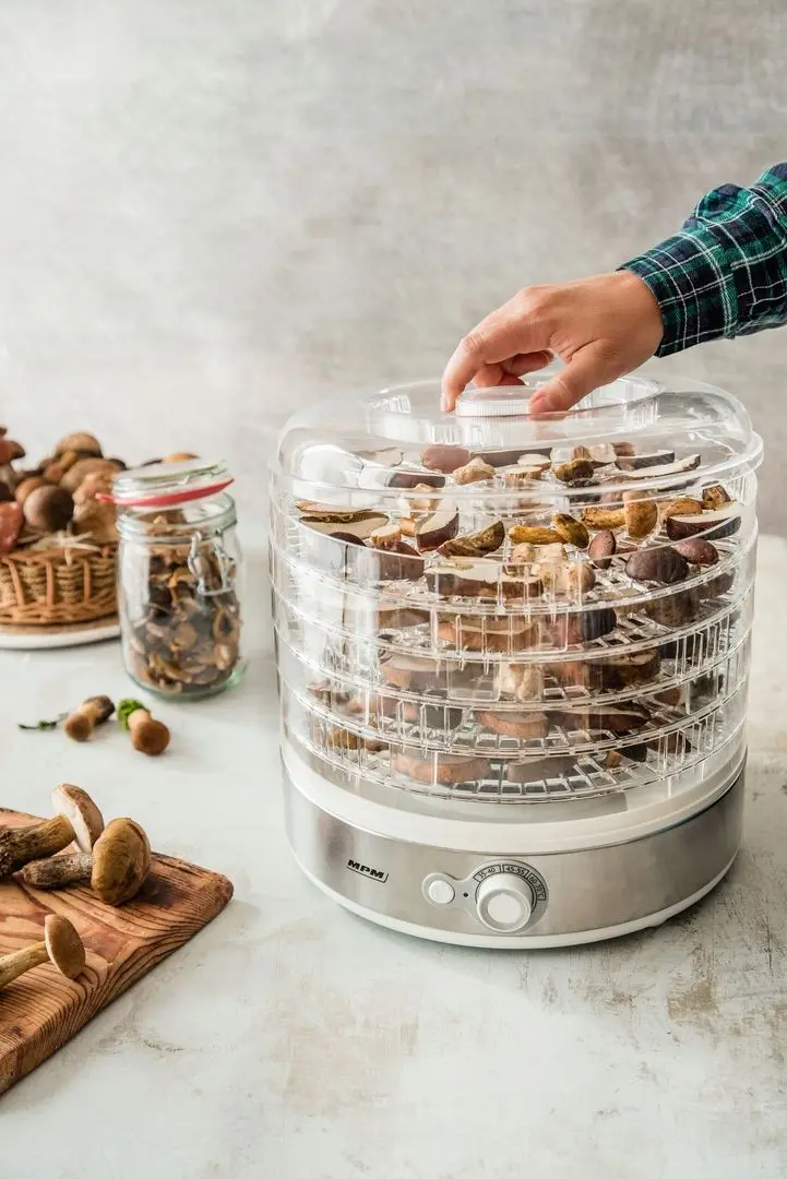 Сушилка для овощей и фруктов MPM MSG-11 (Silver/White)