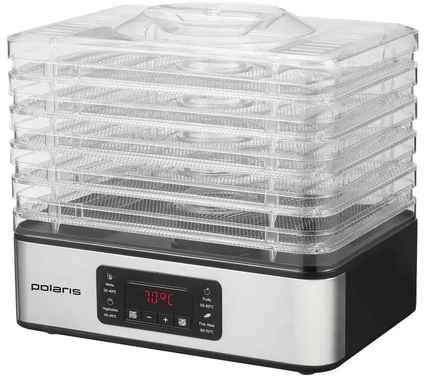 Uscător de legume si fructe Polaris PFD 2008SV (Silver/Black)