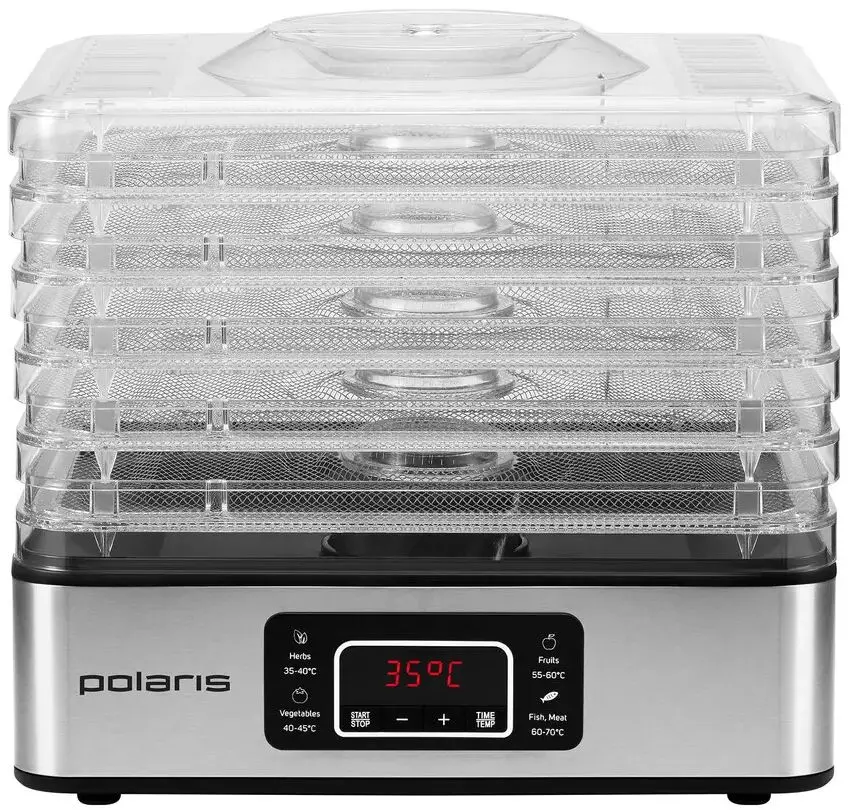 Uscător de legume si fructe Polaris PFD 2008SV (Silver/Black)