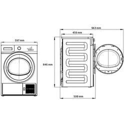 Сушильная машина Beko MDF7312XW (White) Thumb
