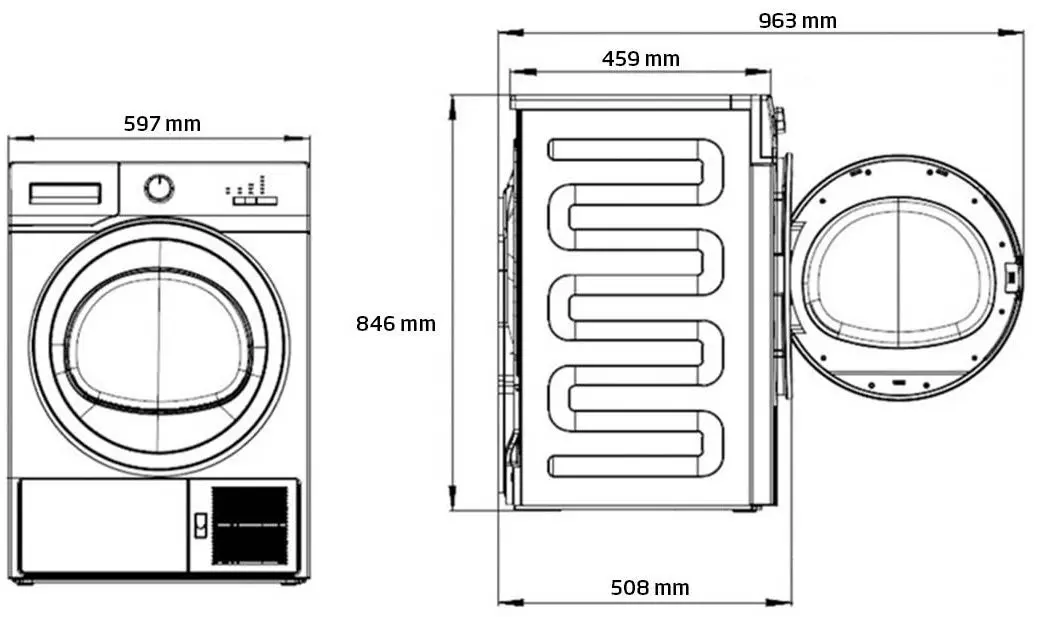 Сушильная машина Beko MDF7312XW (White) - 2