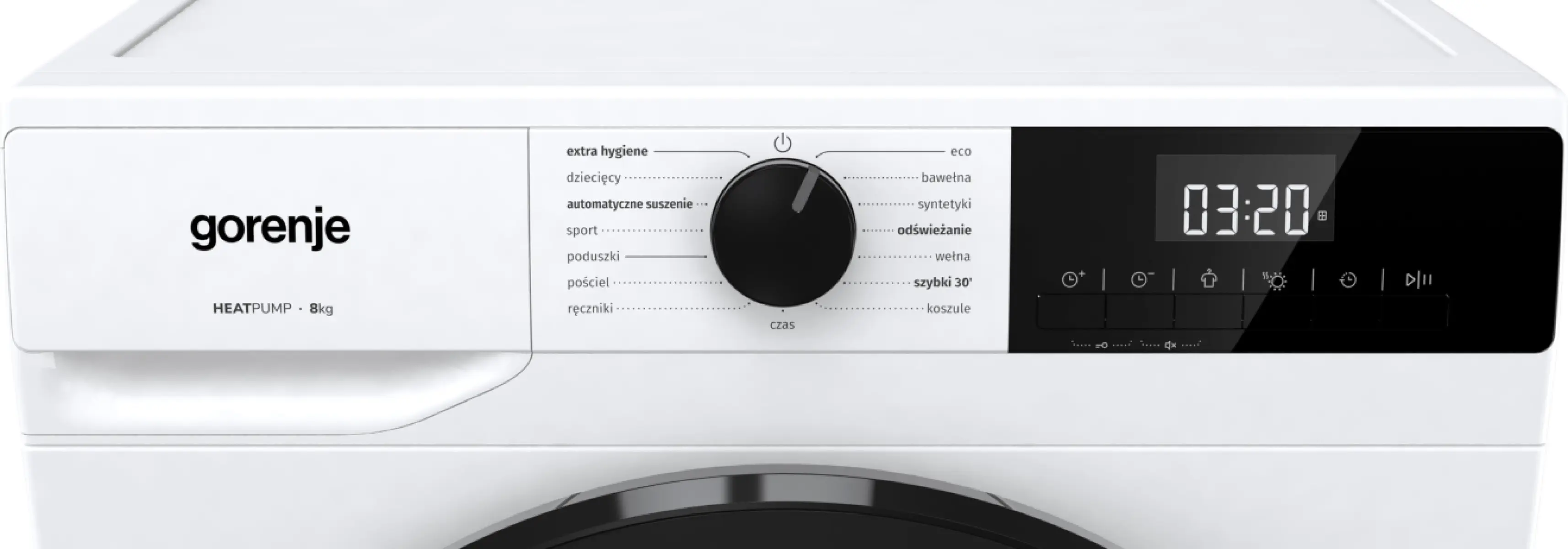 Сушильная машина Gorenje DHNA82/PL (White/Black) - 3