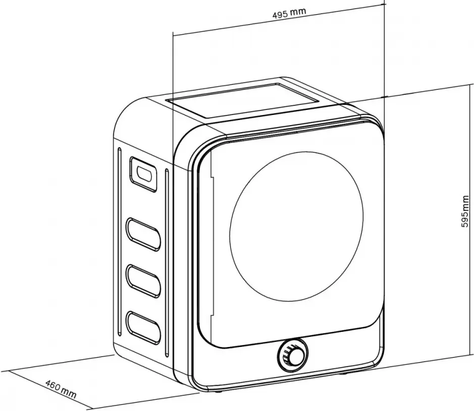 Сушильная машина GreenBlue GB415GR (Grey) - 10