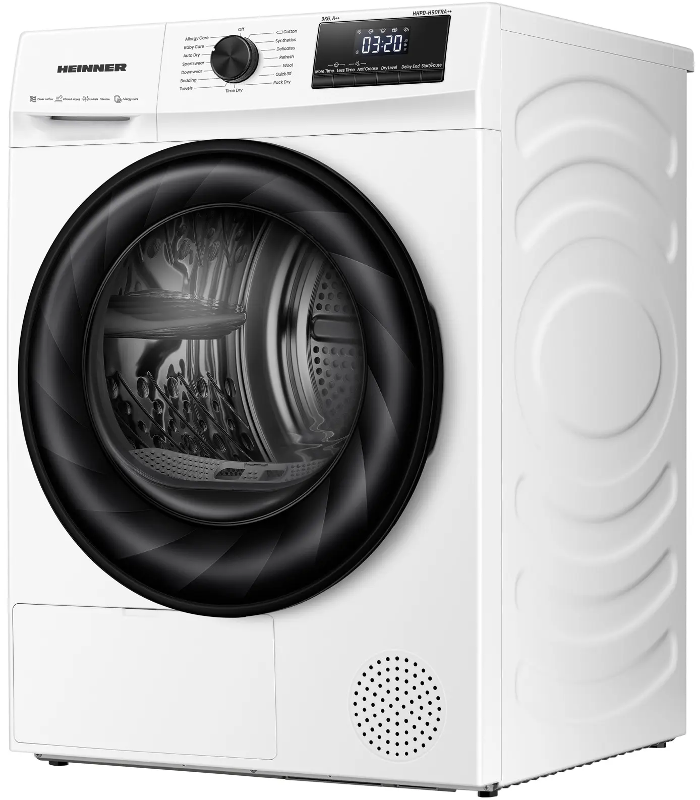 Masina de uscat rufe Heinner HHPD-H90FRA++ (White) - 2