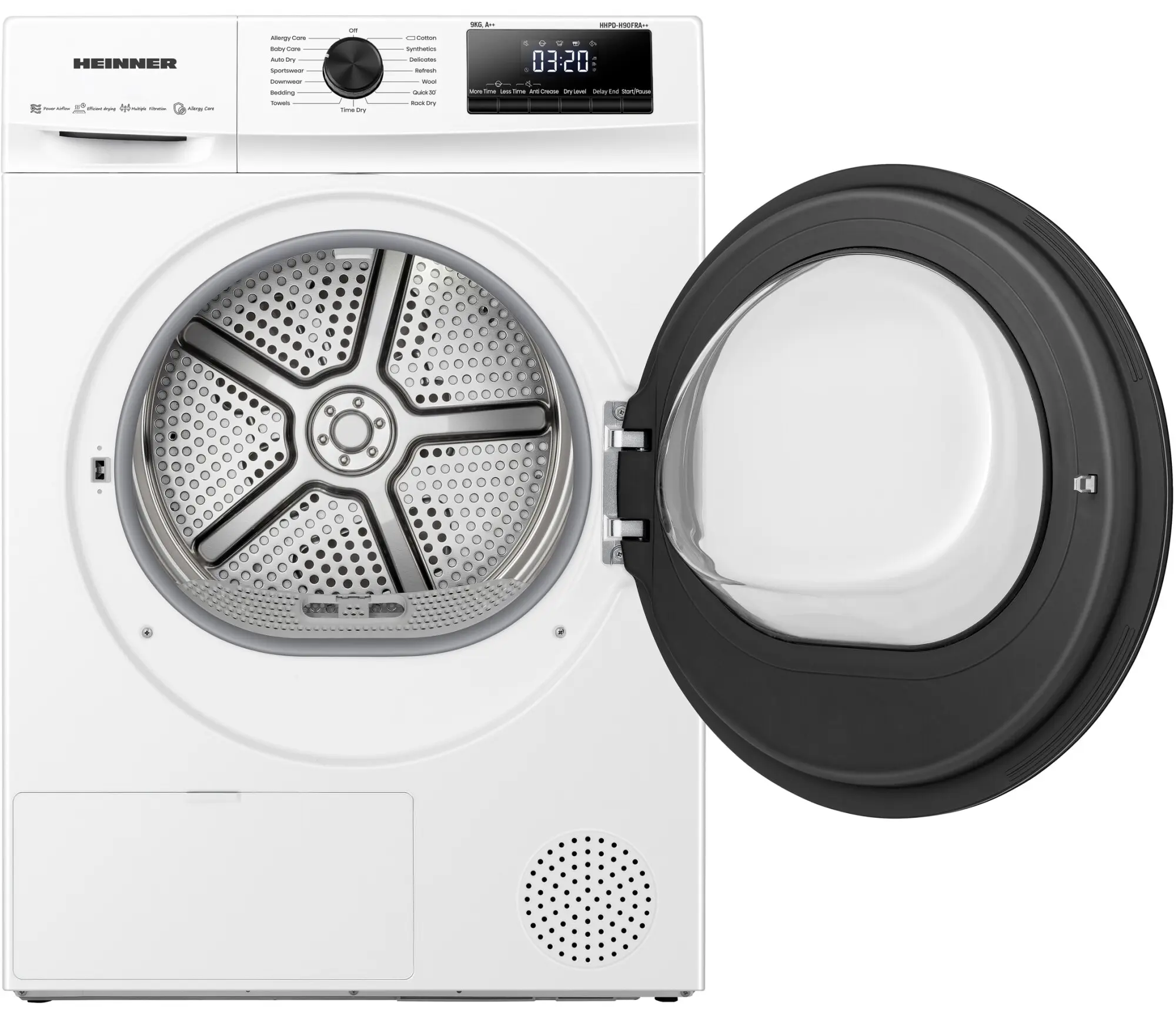 Masina de uscat rufe Heinner HHPD-H90FRA++ (White) - 3