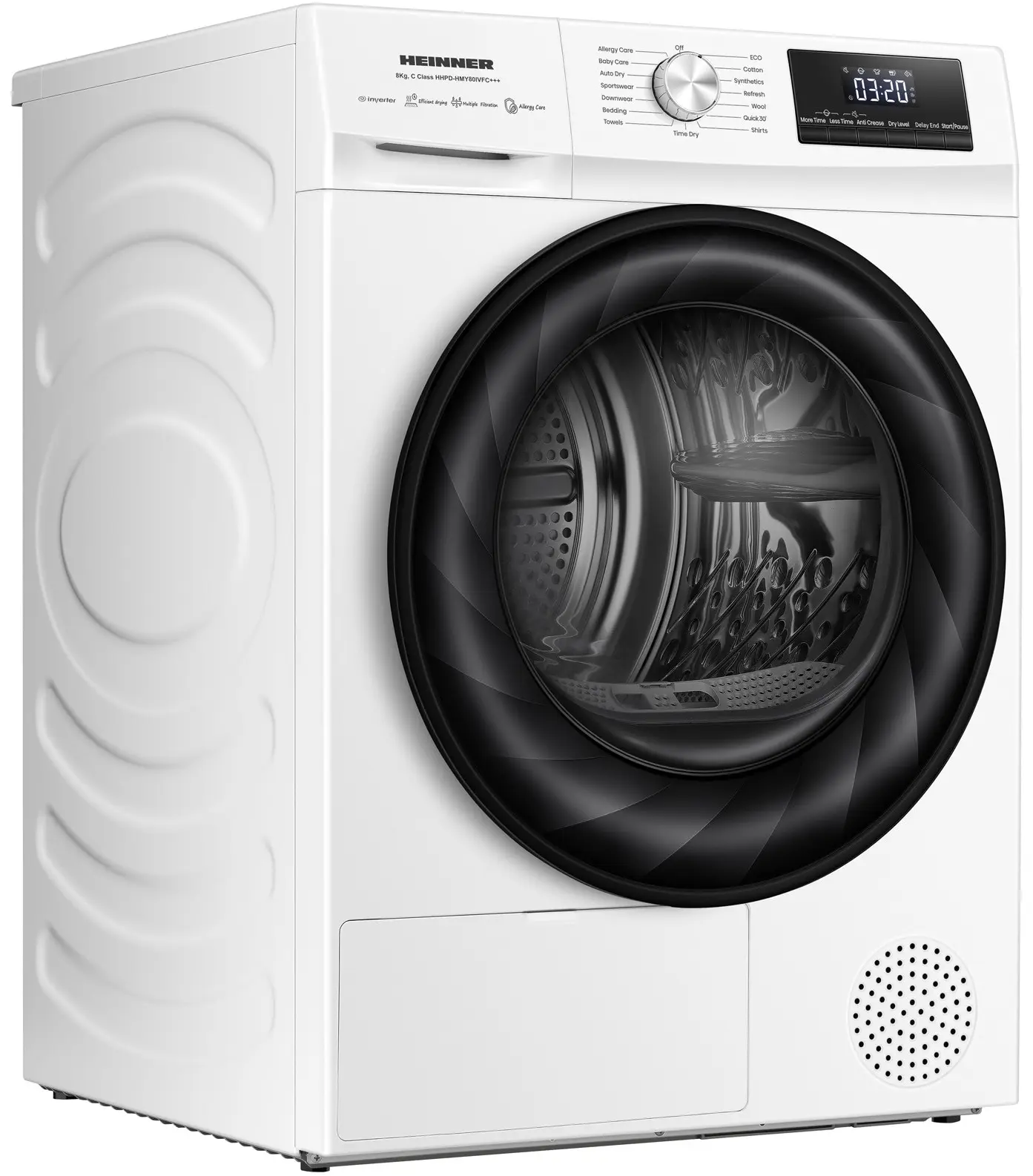 Masina de uscat rufe Heinner HHPD-HMY80IVFC+++ (White) - 3