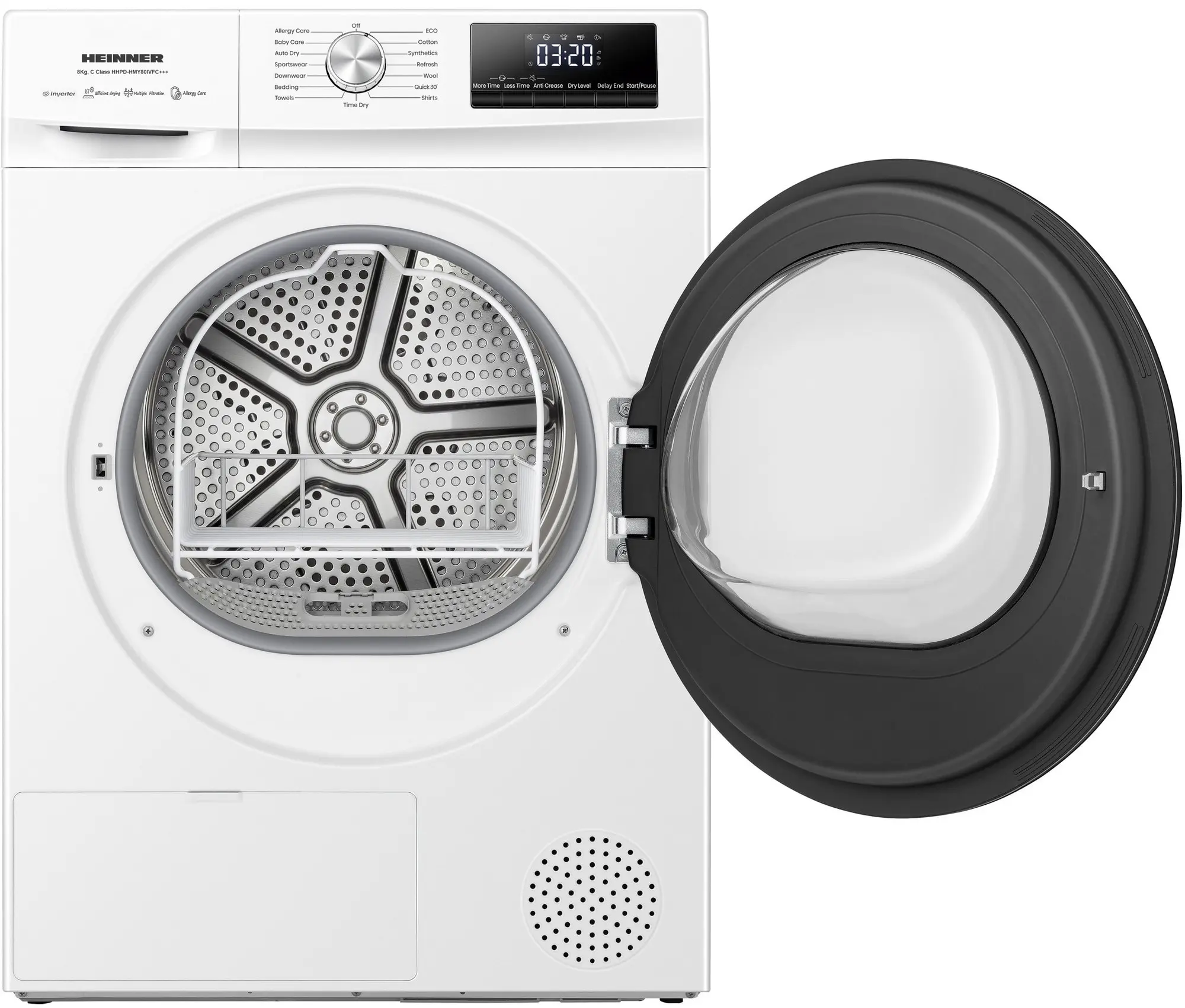 Masina de uscat rufe Heinner HHPD-HMY80IVFC+++ (White) - 4