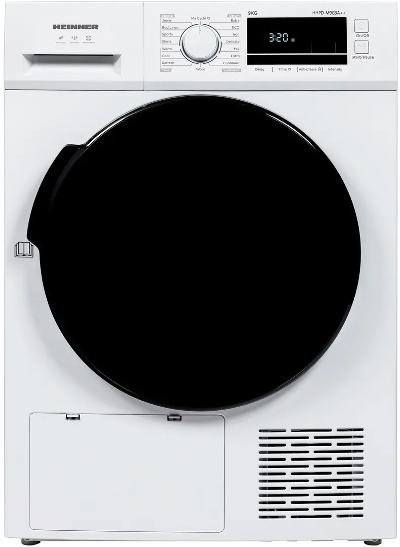 Masina de uscat rufe Heinner HHPD-M9G3A++ (White)