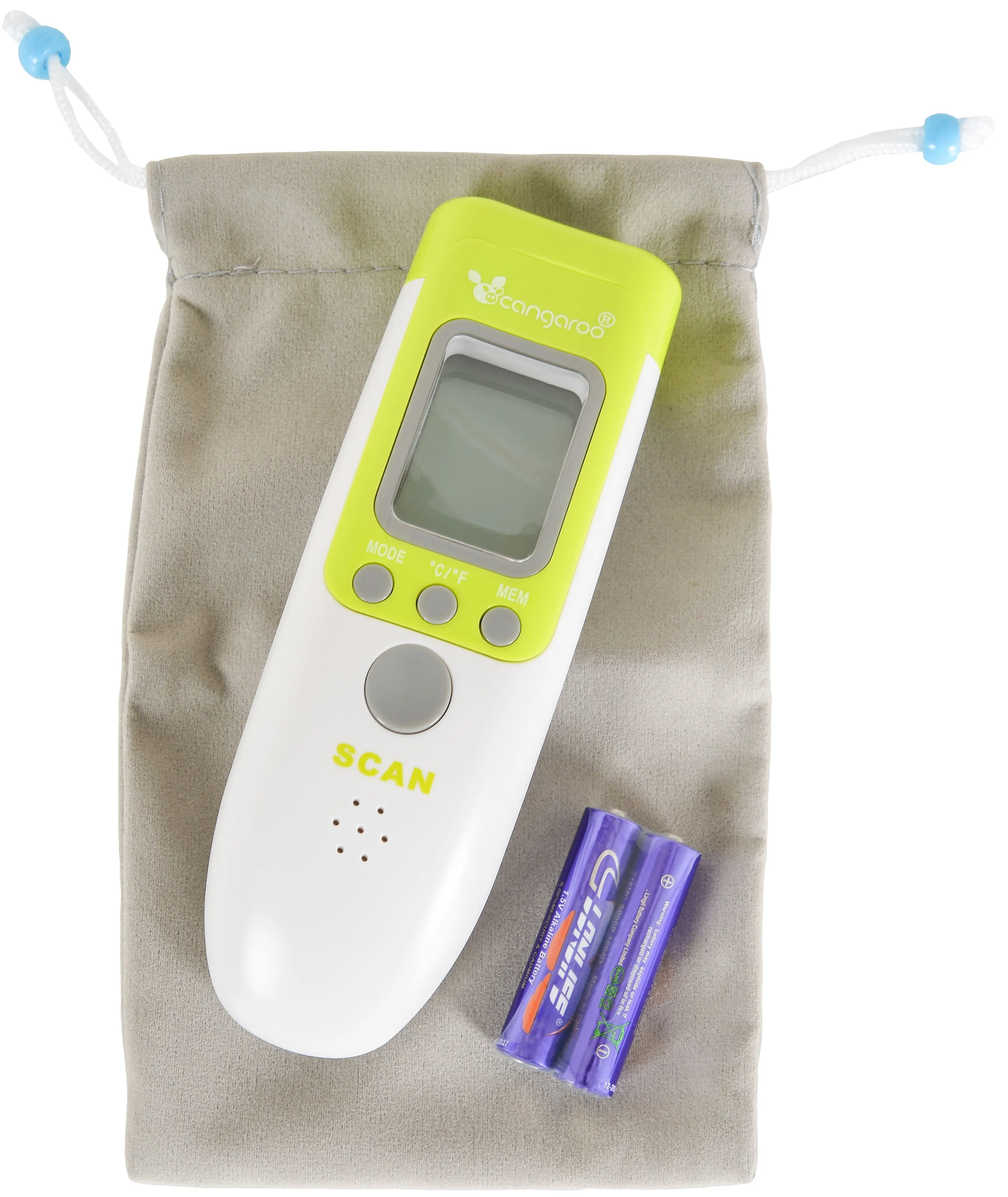Бесконтактный инфракрасный термометр Cangaroo Easy Check (White/Green) - 4