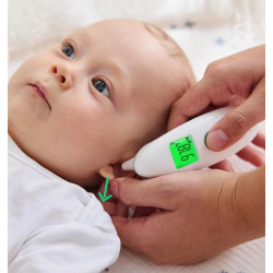 Termometru digital fara contact Momcozy TH001-GE00BA-A (White/Green) Thumb