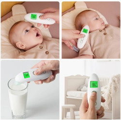 Termometru digital fara contact Momcozy TH001-GE00BA-A (White/Green) Thumb
