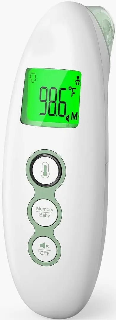 Termometru digital fara contact Momcozy TH001-GE00BA-A (White/Green)