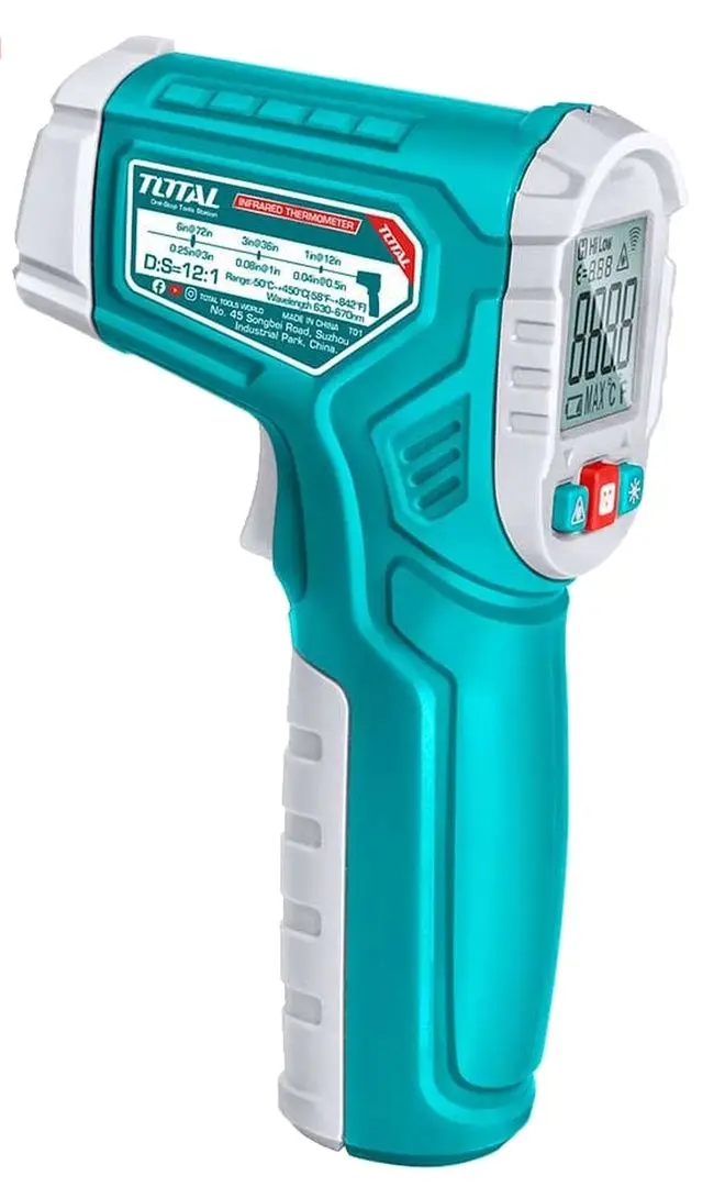 Termometru cu infrarosu Total THIT0155028 (Turquoise/White)