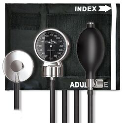 Tensiometru mecanic cu stetoscop Dr.Frei A-30 Premium (Black)