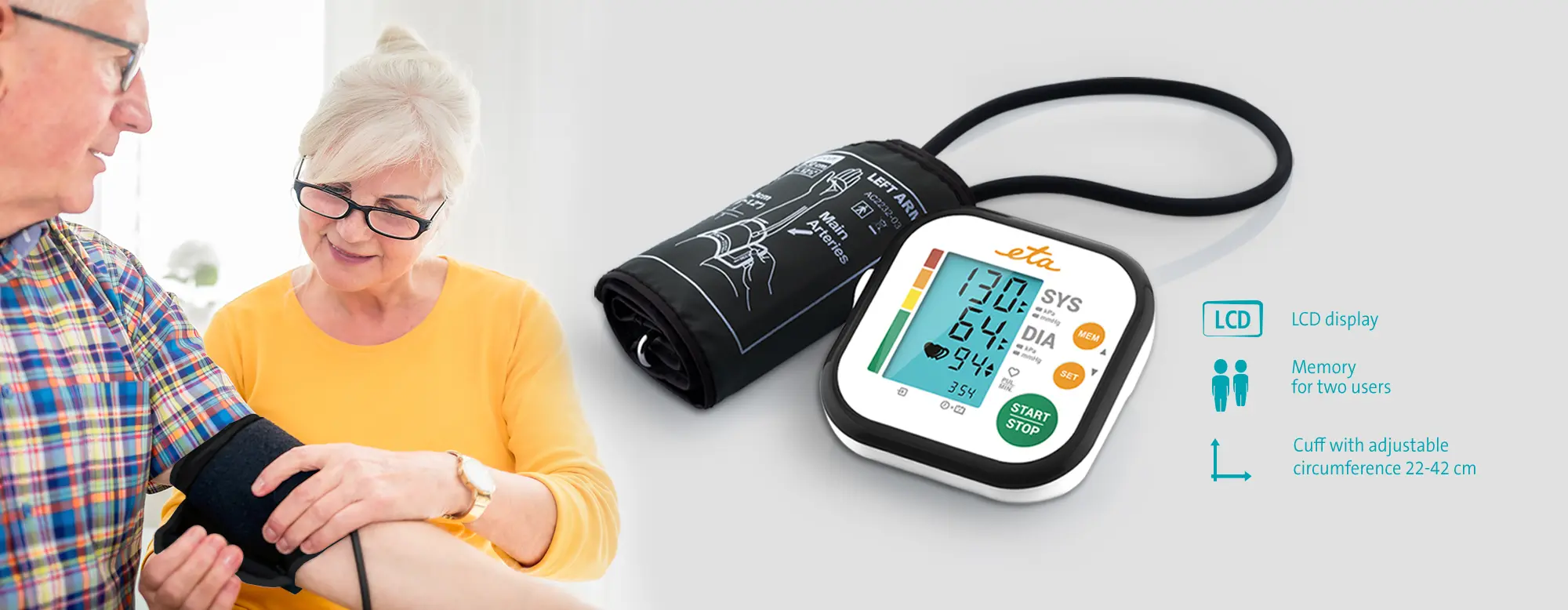 Tensiometru ETA Compact 2297 90000 (Black/White)