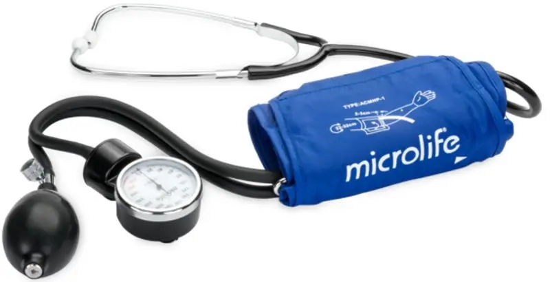 Tensiometru mecanic cu stetoscop incorporat Microlife BP AG1-30 (Black)