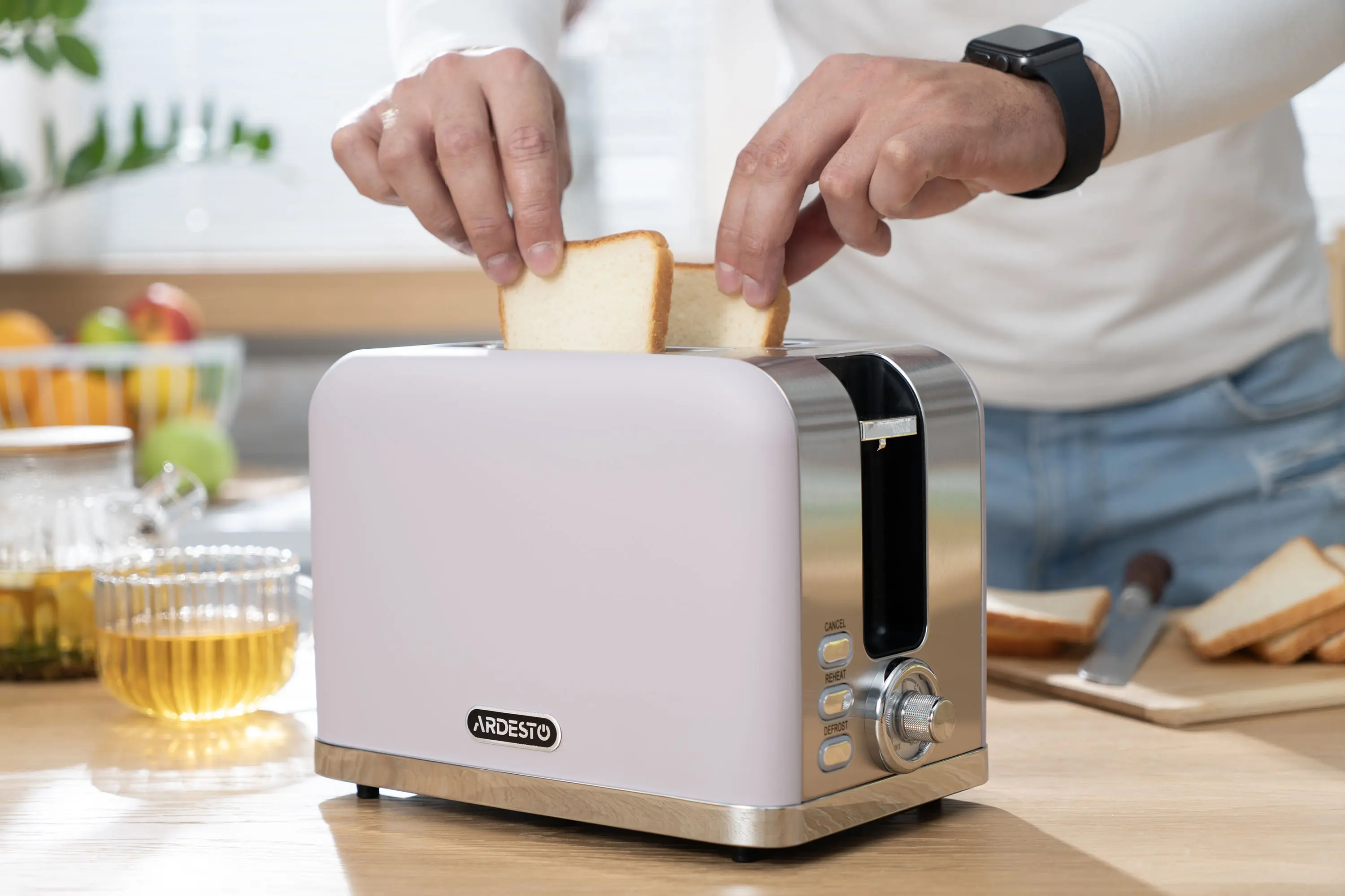 Тостер Ardesto T-F500L (Violet/Silver)