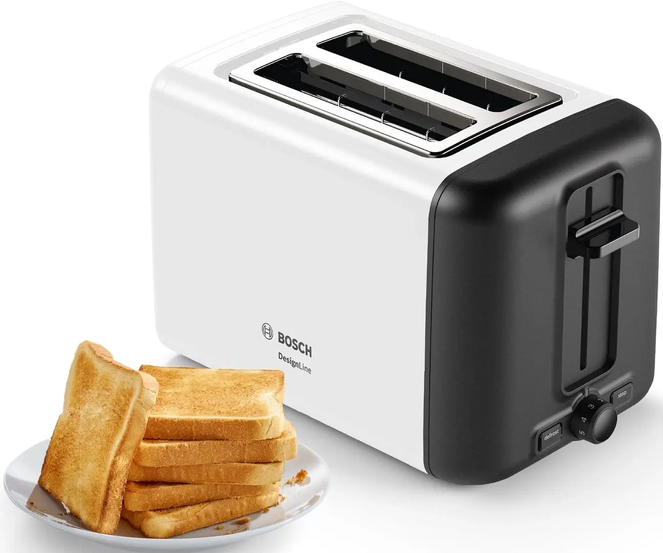 Toaster Bosch DesignLine TAT3P421 (White)
