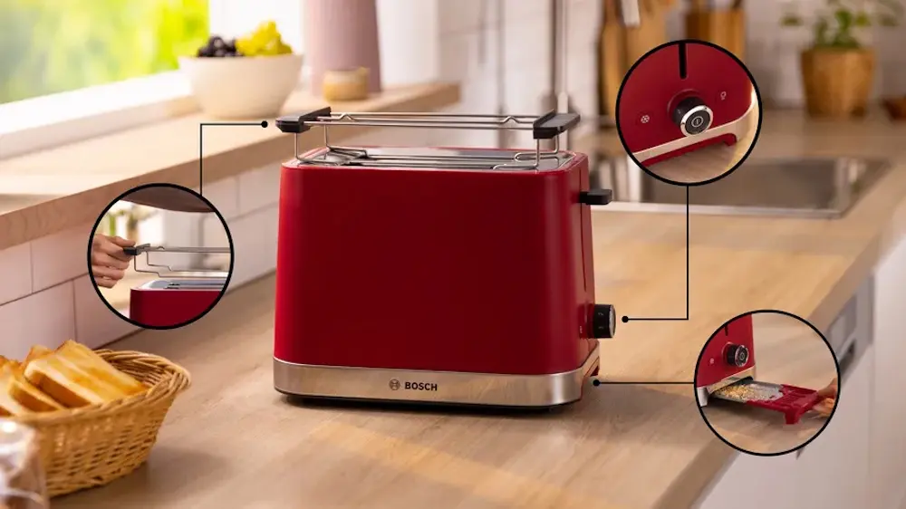 Тостер Bosch TAT4M224 (Red) - 8