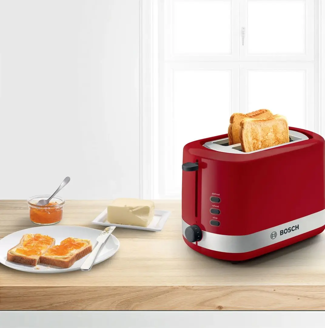 Toaster Bosch TAT6A514 (Red/Inox)