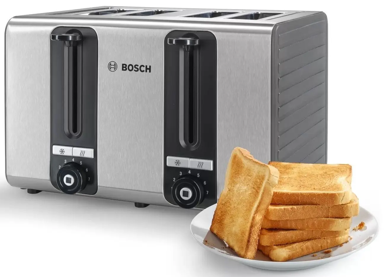Тостер Bosch TAT7S45 (Black/Inox)