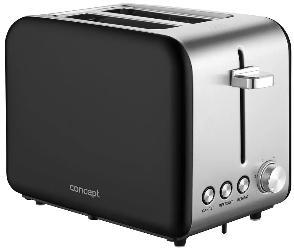 Toaster Concept TE2052 (Black/Inox)