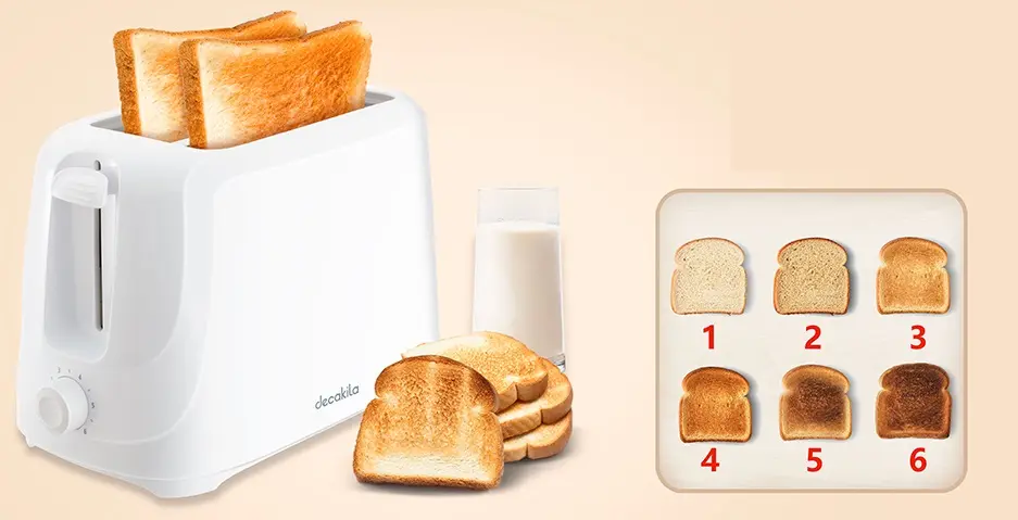 Toaster Decakila KETS001W (White) - 2
