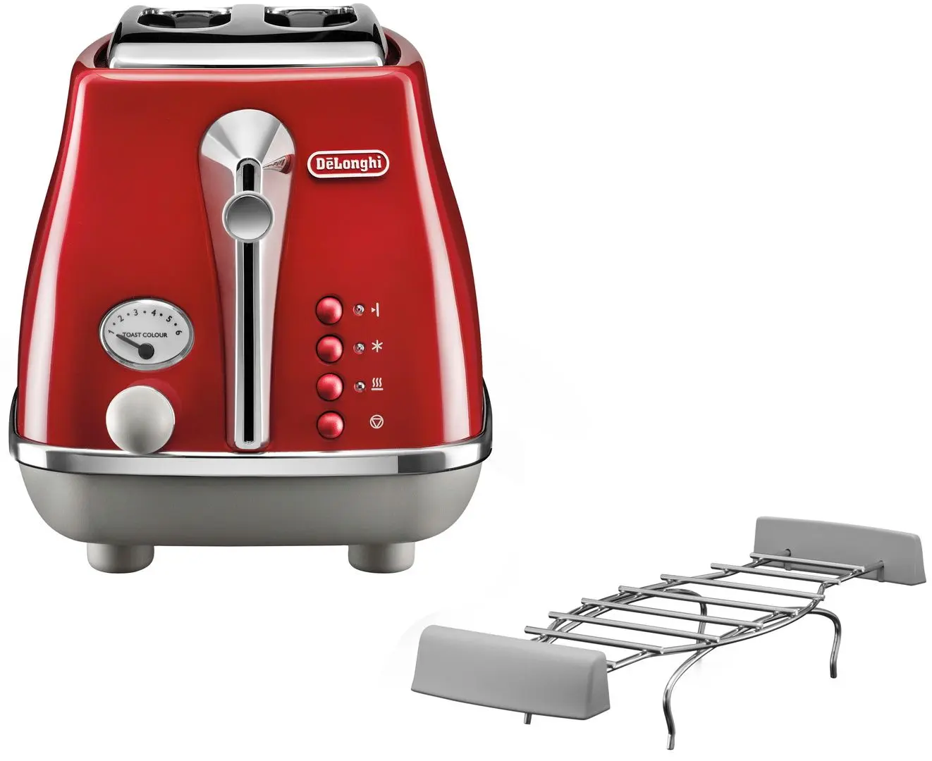 Тостер DeLonghi Icona Capitals CTOC2103.R (Tokyo Red)